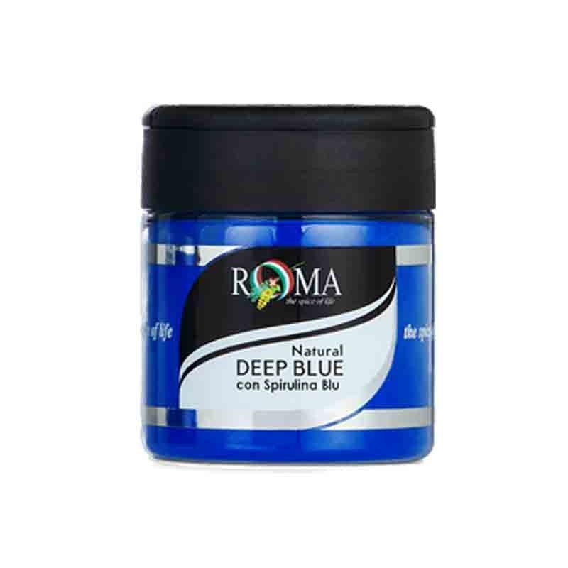 Colorante alimentare blu intenso 100% naturale vaso da 65g ROMA