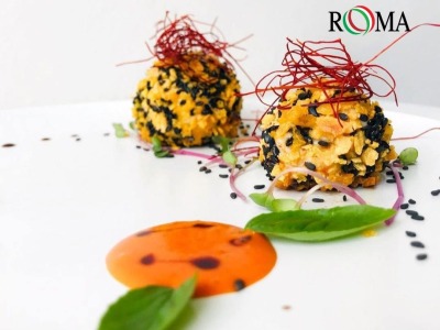 Nuggets Sesamo Nero, Cornflakes e Fili di Peperoncino