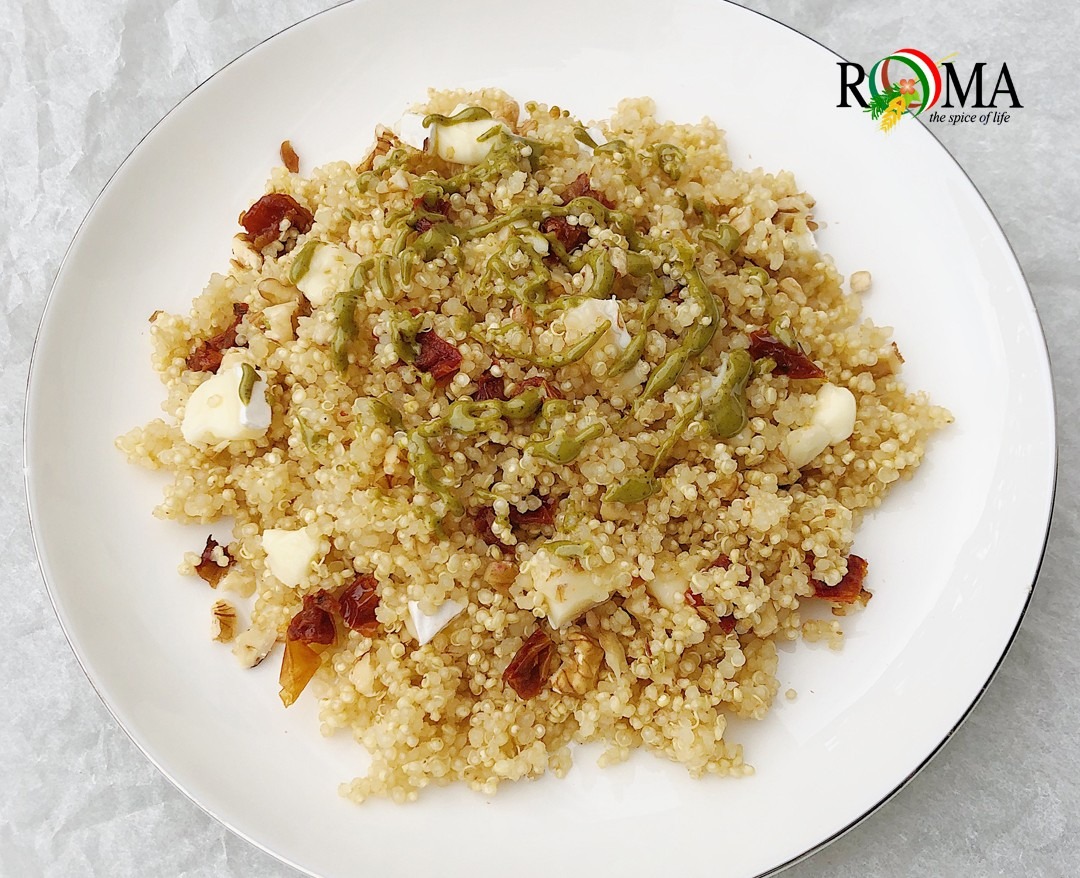 Quinoa Fredda Pistacchio, Pomodori e Brie